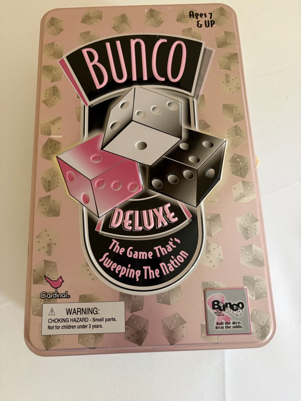 Bunco Deluxe Party Game Tin - Pink